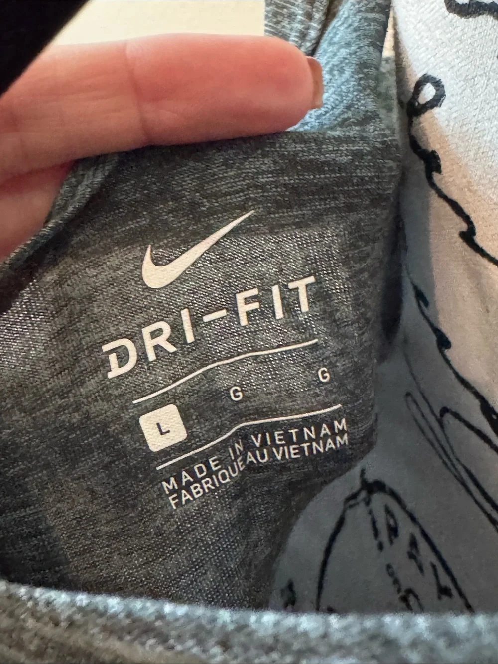 Nike dri fit Women’s Charcoal Heather Athletic Tank